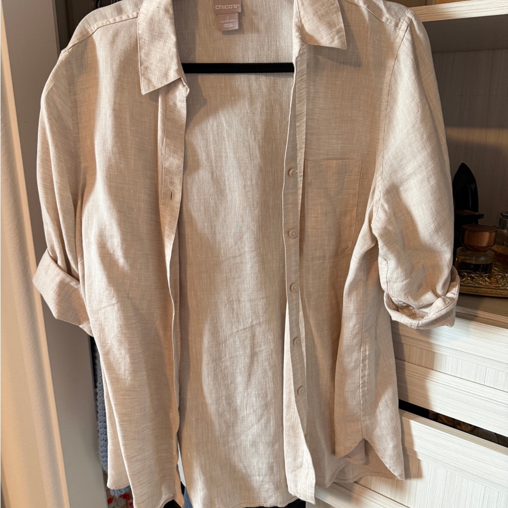 Chico's Cream Shirt